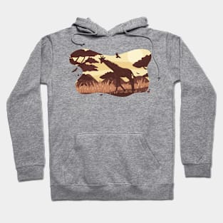 Cool african savanna landscape Hoodie